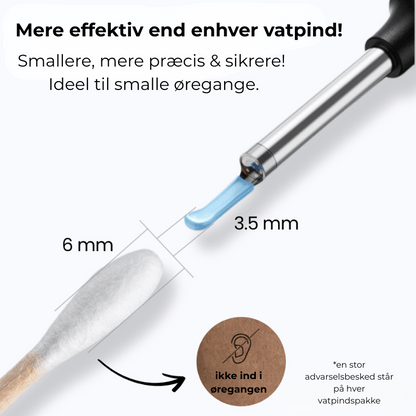 ØreLys™ Kamera | Ørevoks fjerner med lys og kamera | Gør rens af øre mere sikker, præcis og effektiv