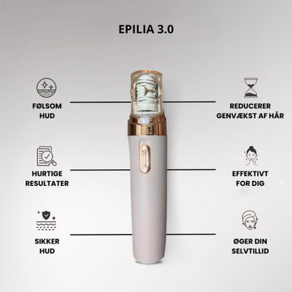 Epilia™ 3.0 | Ansigtsepilator | Bedste løsning til skånsom fjernelse af uønsket hår i ansigtet